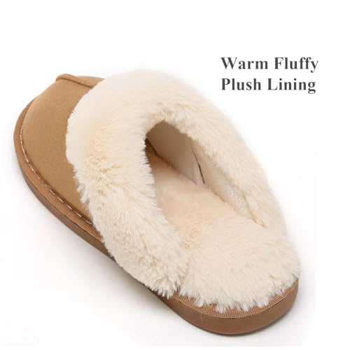 Women Platform Fluffy Slippers Winter House Shoes Plush Non-Slip for Indoor and Outdoor3