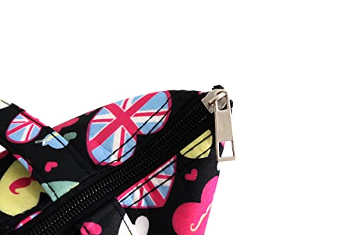 Bolsa Nécessaire Térmica Com Bolso Frontal F-010 Cor: Preto-Coração