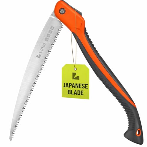 Folding Camping Saw 14" with SK5 Blade for Pruning & Cutting