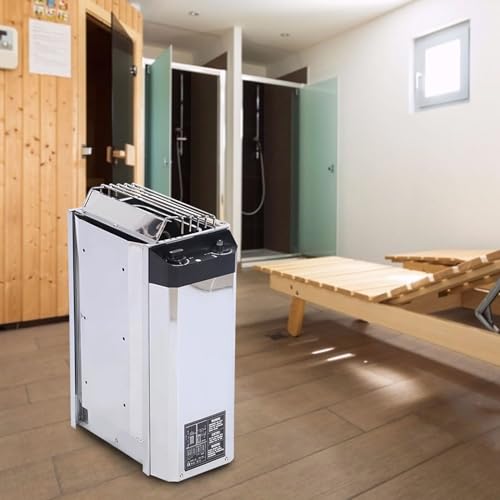 Elektryczny podgrzewacz do sauny, 3 kW, typ kontroli wewnętrznej, piecyk do sauny ze stali nierdzewnej, ochrona przed przegrzaniem, do domu, hotelu, sauny, spa, prysznica, wanny