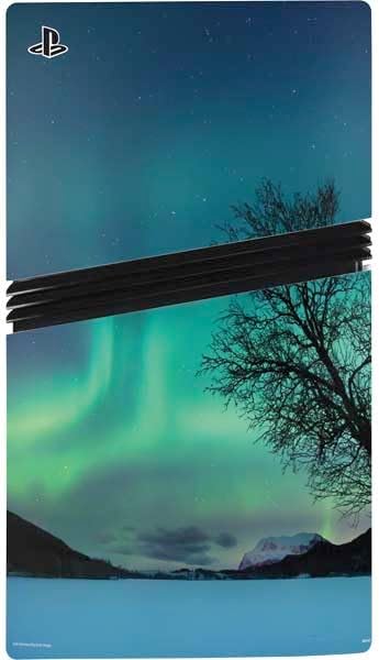 Skinit Decal Gaming Skin Compatible with PS5 Pro Console - Officially Licensed StockTrek Aurora Borealis Over a Lake in Norway Design