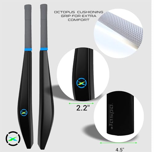 Image of Jaspo Slog Carbonax Cricket Kit | Size 34 PU-Filled Bat with HDPE Construction | Enhanced Durability, Vibration Control & Shock Absorption, Practice & Play (Cricket Kit- Carbonax Full Size)