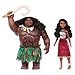 Mattel Disney Moana 2 Voyager 2 Doll Set, Moana & Maui Fashion Dolls in Removable Outfits with 4 Accessories, Inspired by The Movie