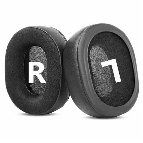 Almohadillas de oreja de gel refrigerante para auriculares Plantronics RIG 800 HD / RIG 800 HS / RIG 800 LX, reemplazo compatible, espuma viscoelástica, color negro miniatura 5