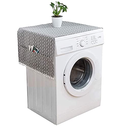 Cubierta de Polvo Superior del Refrigerador Cubierta Antipolvo para Lavadora Refrigerador Cubierta de Funda para Lavadora Polvo con Bolsa de...