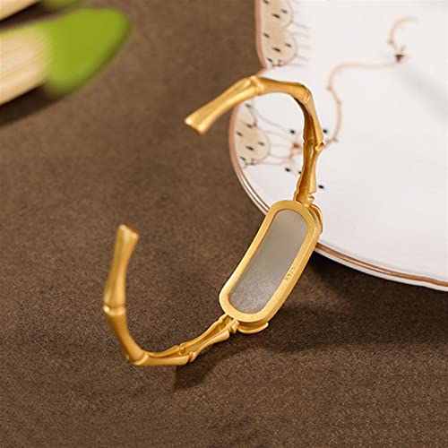 Artisanat d'or feuille de bambou : le cadeau d'exception en jade de Hetian