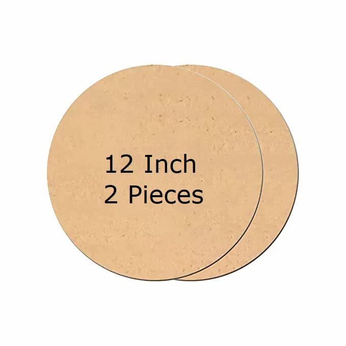 Estella® 12 Inch - Round MDF Wood Circle Boards - for Art, Craft, Resin, Lippan, Mandala, Painting, Wall Hanging, Clock Making, Decoration (12 inch) (12 Inch, 2)-image-29