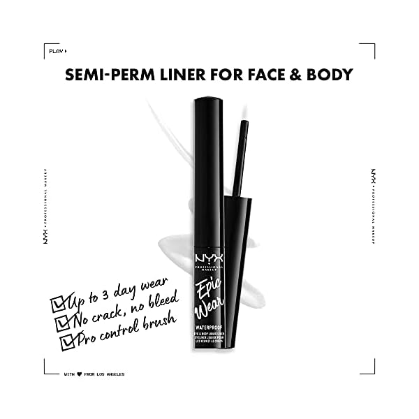 NYX-PROFESSIONAL-MAKEUP-Epic-Wear-Liquid-Liner-Long-Lasting-Waterproof-Matte-Eyeliner-White NYX PROFESSIONAL MAKEUP Epic Wear Liquid Liner, Long-Lasting Waterproof Eyeliner - White