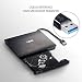 External CD DVD Drive COO USB 3.0 CD DVD-RW DVD ROM Portable Ultra Slim External DVD Drive +Rewriter R/RW Burner Drive for Mac, Macbook Pro Air iMAC, Laptop, Desktop (Black)