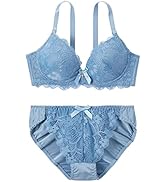 [ニッセン] インナーセット カラーランジェリー ノンワイヤーブラジャー・ショーツセット