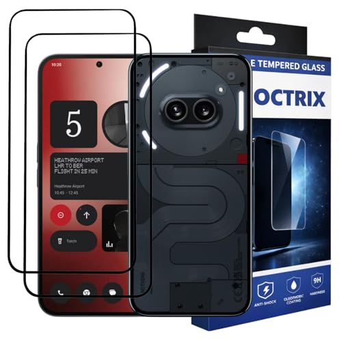 Image of Military-Grade Tempered Glass Screen Protector Compatible for Nothing Phone 2A / 2A Plus with Edge to Edge Coverage - Case Friendly, Anti-Scratch & Bubble-Free Installation Kit (Pack Of 2)
