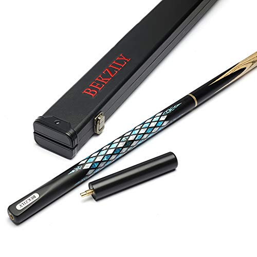 BEKZILY Handcraft 3/4 Jointed Snooker Cue - Cue para snooker (punta de 9,5 mm, con alargador), color azul Cover