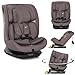 Lorelli Kindersitz drehbar 360 Grad i-Size 40-150cm mit Isofix, Mitwachsender Baby Autositz Rodeo, Gruppe 0+/1/2/3, 0-12 Jahre, 0-36 kg, Auto Babysitz ab Geburt, 5-Punkt-Gurt, Rosa