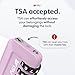 TSA Accepted Luggage Travel Lock, Set-Your-Own Combination Lock for School Gym Locker, Luggage Suitcase Baggage Locks, Filing Cabinets, Toolbox, Case (Purple, 4 Pack)