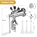 Meat Grinder Manual Mincer for Home Use - Sausage Maker Table Mount Pork Mincer Sausage Stuffer Funnel Make Homemade Burger Patties Hand