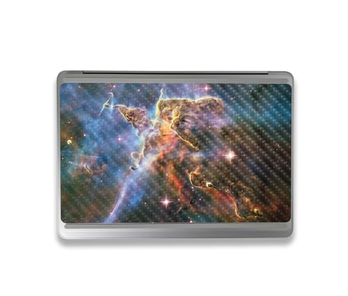 Image of MightySkins Carbon Fiber Skin Compatible with Microsoft Surface Laptop Studio 2 (2023) Full Wrap Kit - Golden Nebula | Protective, Durable Textured Carbon Fiber Finish | Made in The USA