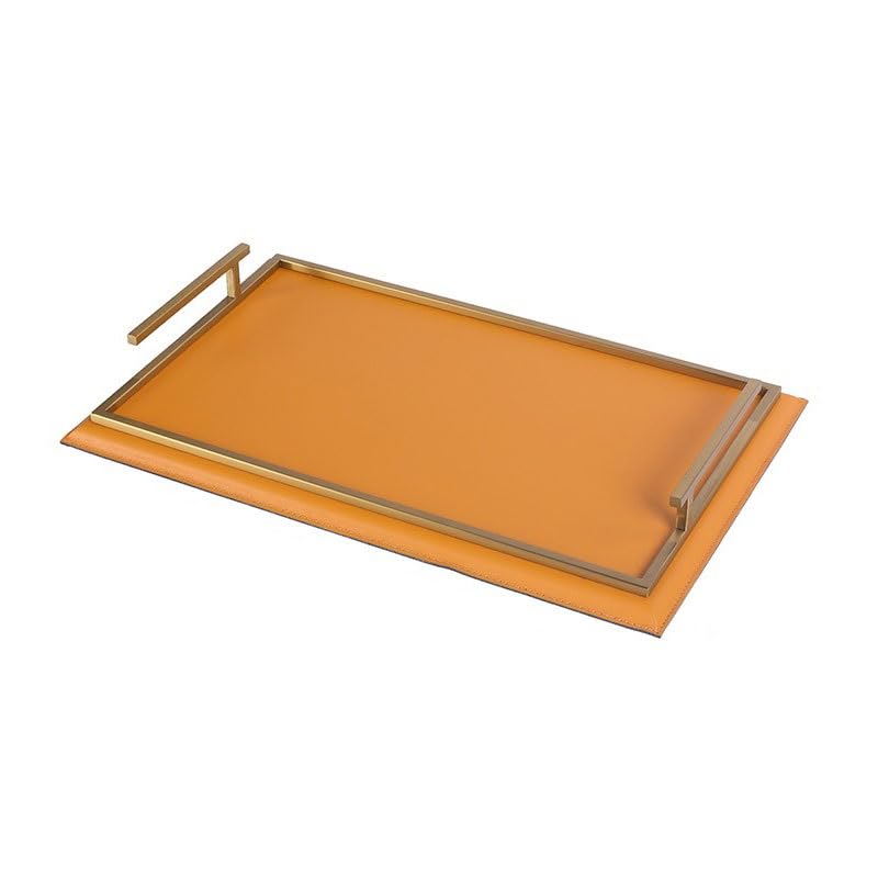 Plateau de rangement de bureau en cuir pour organiser vos bijoux et aromathérapie
