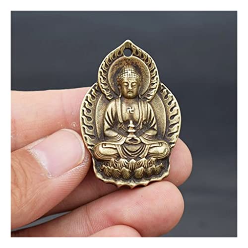 1 Szt. Siakjamuni W Kształcie Lotosu Statua Buddy Wisiorek, Miedziany Wisiorek Budda Do Dekoracji Samochodu/portfela/brelok