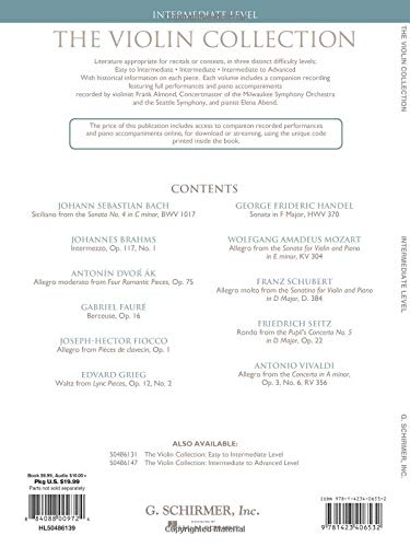The Violin Collection - Intermediate Level Book/Online Audio (G. Schirmer Instrumental Library) - Image 2