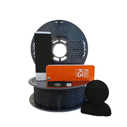 Image of NFIL3D 1KG Net ABS + Raven Black - 3D Printer Filament | Filaments for 3D Printer| 1.75mm| Accuracy - + /- 0.015mm |1000g 3D Filament, 250g Spool & 350g Packaging Weight (Total Weight 1.6KG)