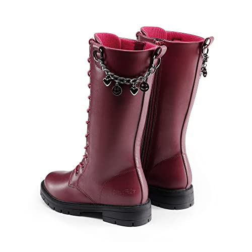Dream Pairs Sdbo2216K Girls Knee High Boots Winter Riding Shoes Red Wine Size 5 Big Kid #TOP4
