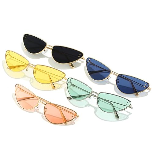 willochra cat eye Rimless Sunglasses Goggle Trend Women Y2k Sun Glasses Punk Shades Eyewear Unisex Outdoor Eyeglasses3