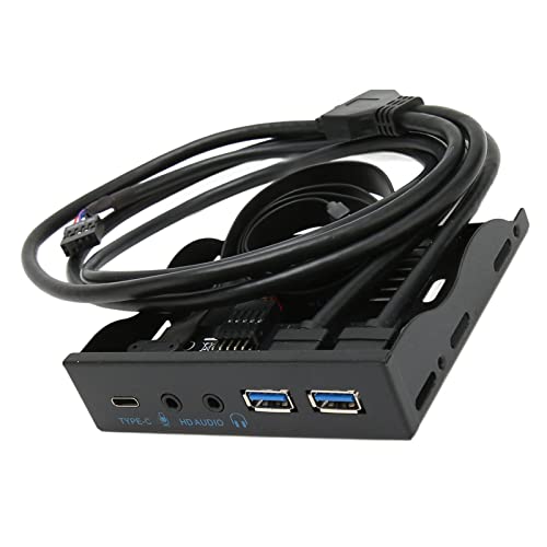Hub USB 3.2 del Panel Frontal Yinhing de 10 Gbps con Lector de Disquete y 2 Puertos 3.0 7