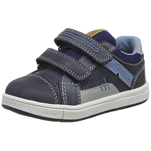 Geox Baby-Jungen B TROTTOLA Boy A Sneaker, Navy/Grey, 21 EU