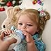 JIZHI Lifelike Reborn Baby Dolls - 18 Inch Realistic-Newborn Baby Dolls Blond Girl Handmade Real Life Baby Dolls with Clothes for Kids Age 3+