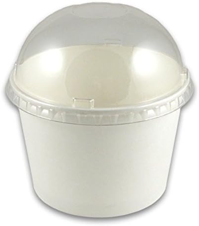 24 / 32 oz Paper Cup Dome Lids - 600 / Case