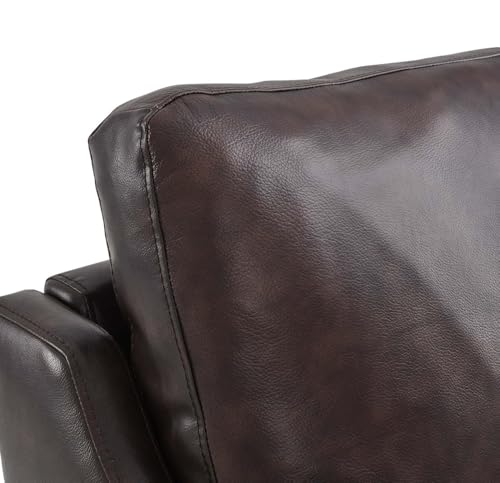 Sillón Moderno Piel Marrón miniatura 7