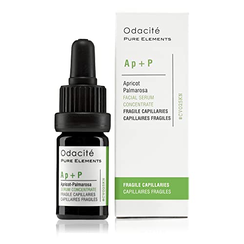 ODACITE Odacité Anti Aging Serum Concentrate with Apricot and Palmarosa - For Fragile Capillaries - Ultra-Soothing Facial Serum for Fragile Skin, Redness & Healthy Looking Skin - 0.17 Fl. Oz