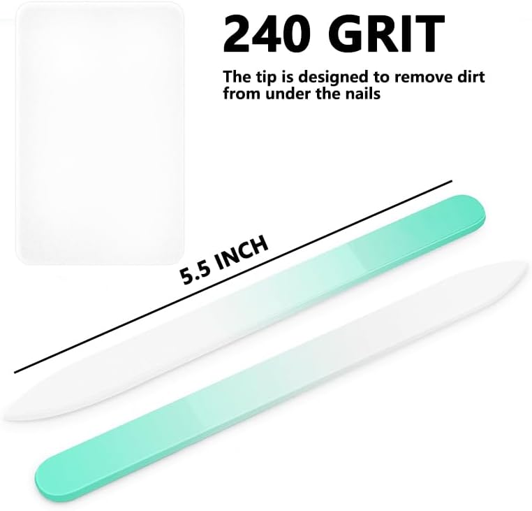 Crystal Glass Nail File with Case for Natural Nails 3 Pack image 8