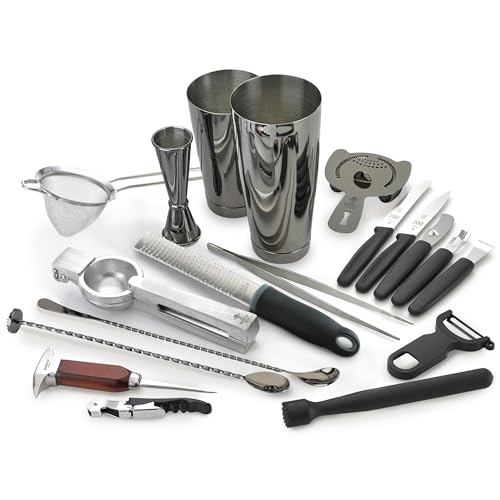 Barfly Deluxe Mixology Bar Set, O/S, Gun Metal Black