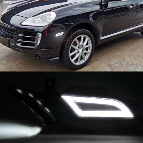 Luz de circulación diurna Cayenne 957 LED indicador lateral DRL 2007-2010 5