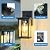 Zanritelit Outdoor Wall Sconce for Patio Hallway Entryway Yard, Waterproof Exterior Lantern for Porch, Aluminium Anti-Rust Outside Wall Mounted Light Fixture Vintage Black Outdoor Sconces Light