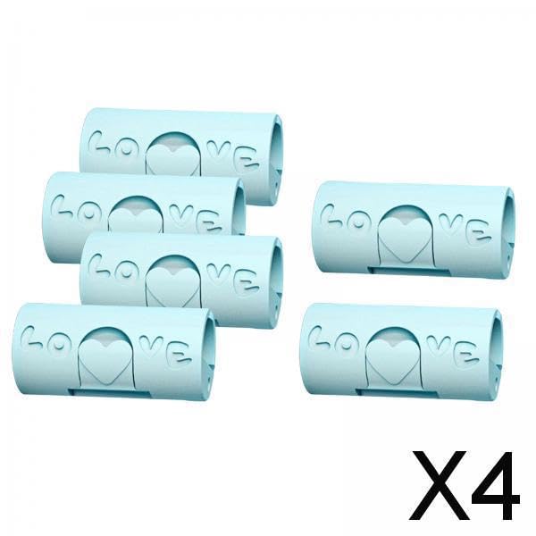 4x6 Pieces Multipurpose Bed Sheet Fixed Clamp for Fastening Snacks Towels Blue 1