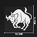 A/X Sticker de Carro 13,2 CM 11,9 CM Impermeable Tauro Toro Signo del Zodiaco calcomanía Vinilo Coche Pegatina Negro/Plata 8A-0132