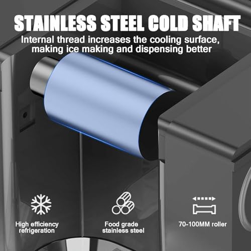 High-Efficiency Automatic Ice Maker, Self-Cleaning Shaved Ice Machine for Restaurants, Food Trucks & Events - Perfect for Commercial Use