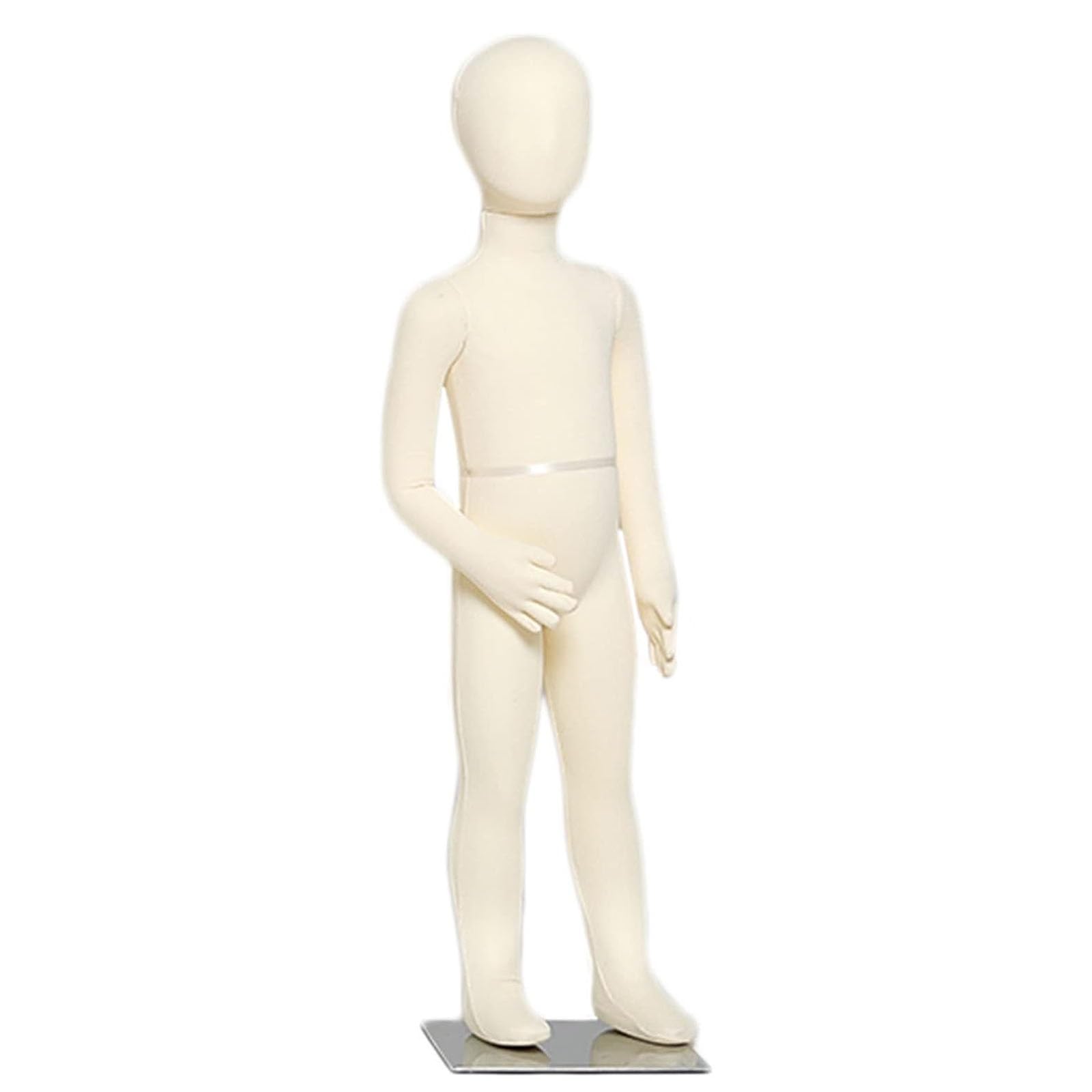 Manichino da Sarto A Figura Intera per Bambini, con Base in Metallo E Arti Pieghevoli, per Sartoria, per Vetrine di Negozi al Dettaglio/Espositore per Abbigliamento per La Casa, 14 Anni