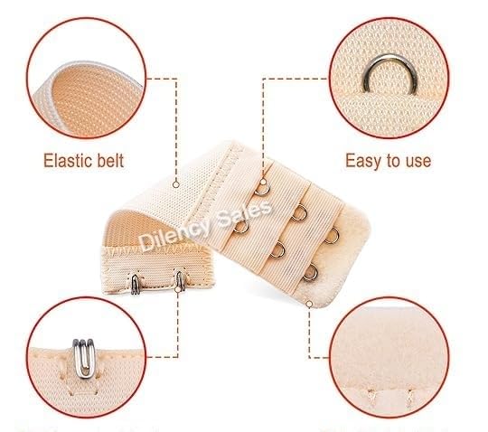 Image of Dilency Sales Adjustable Transparent Silicone Bra Straps For Womens /Girls (Free Size)