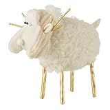 Coloris : Ivoire Paris Prix Statuette Déco Renne Bonnet 34cm Crème