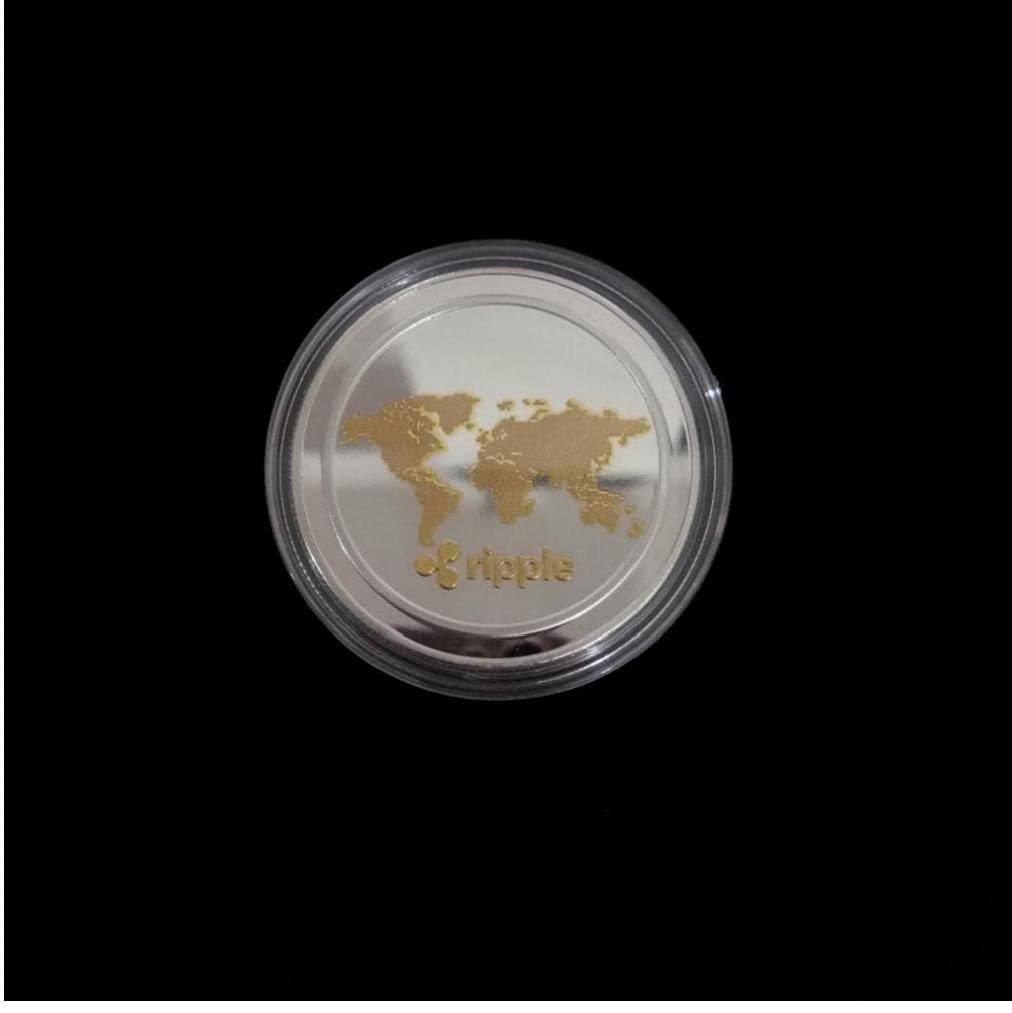 Ripple Commemorative Coin Copper Silver Art Art Gift Fishys Gift for Collector