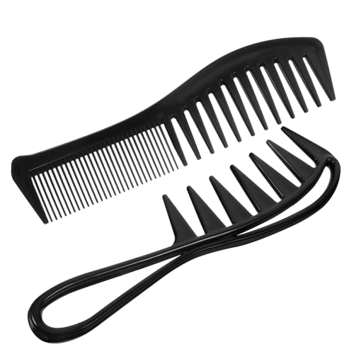KESYOO 4個 くしセット 男性用理容室ヘアコーム 男性用ヘアコーム コーム ヘア ブラシ ヘアコームセット 櫛 カットコームプロ スタイリングコーム プラスチック