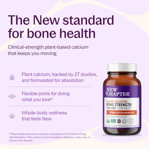 New Chapter Bone Strength Take Care Supplement, 60 Slim Tablets - Image 2