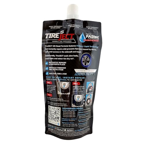 Image of Off-Road Instant Tire Repair Tire Sealant Kit - Permanent Seal - Tread & Sidewall Punctures - Bead Leaks - Slow Leaks - Dry Rot - Fix and Prevent Flat Tires (20oz)