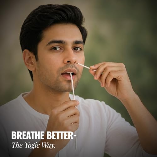 Image of Wiselife Ayurvedic Neti (Set of 10) Yoga Nasal Cleansing Tool for Neti Kriya, Improves Breathing & Sinus Relief, Reusable & Flexible Nasal Cleaning Thread (Sutra Neti)