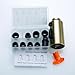 longcheer Kitchen Pull Down Faucet Head Replacement with nine Adapters - three Function Kitchen Faucet Spray Head, Pull Out Kitchen Sink Tap Sprayer Nozzle (Gold)