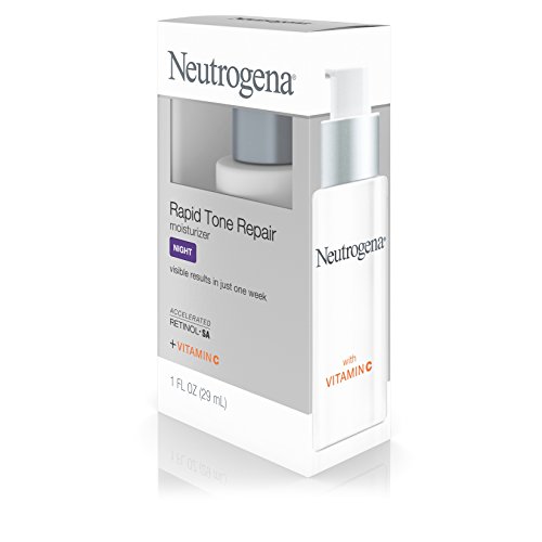 Neutrogena Rapid Tone Repair Night Cream With Retinol, Vitamin C And Hyaluronic Acid - Anti Wrinkle Face And Neck Moisturizer - Vitamin C, Retinol, Glycerin, Hyaluronic Acid, 1 Fl. Oz #TOP7