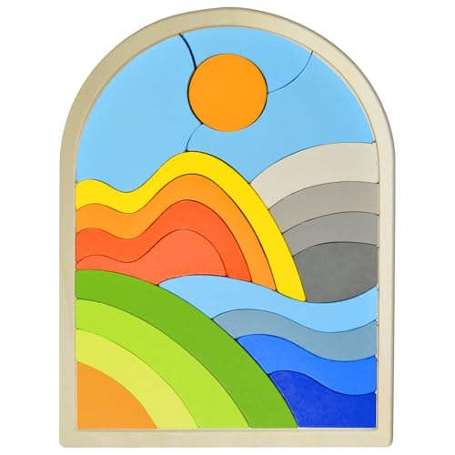 ECROUATY Wooden Puzzle Matching Adult Memory Game for Dementia Activities for Seniors, Alzheimers Products for Elderly, Busy Boxes for Dementia Patients, Best Gift for Patients in Nursing Home